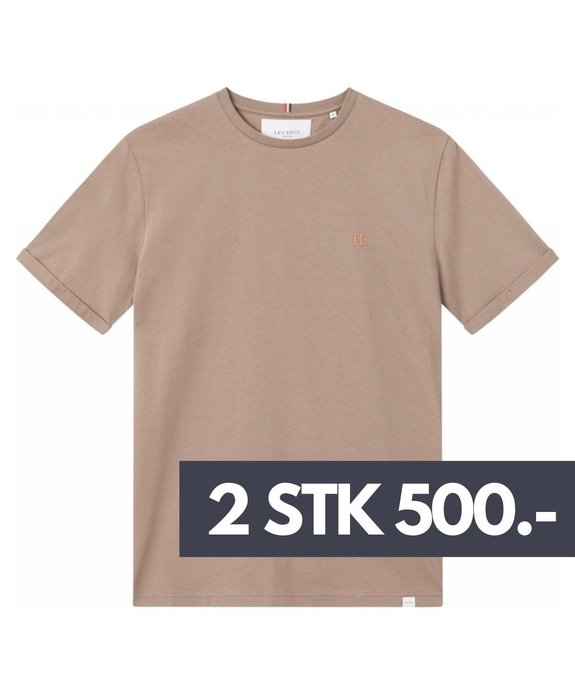 Les Deux Nørregaard t-shirt - Caribou Brown/Orange